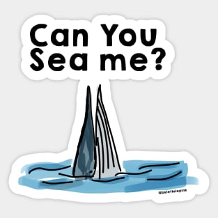 Can you sea the whale? Sticker